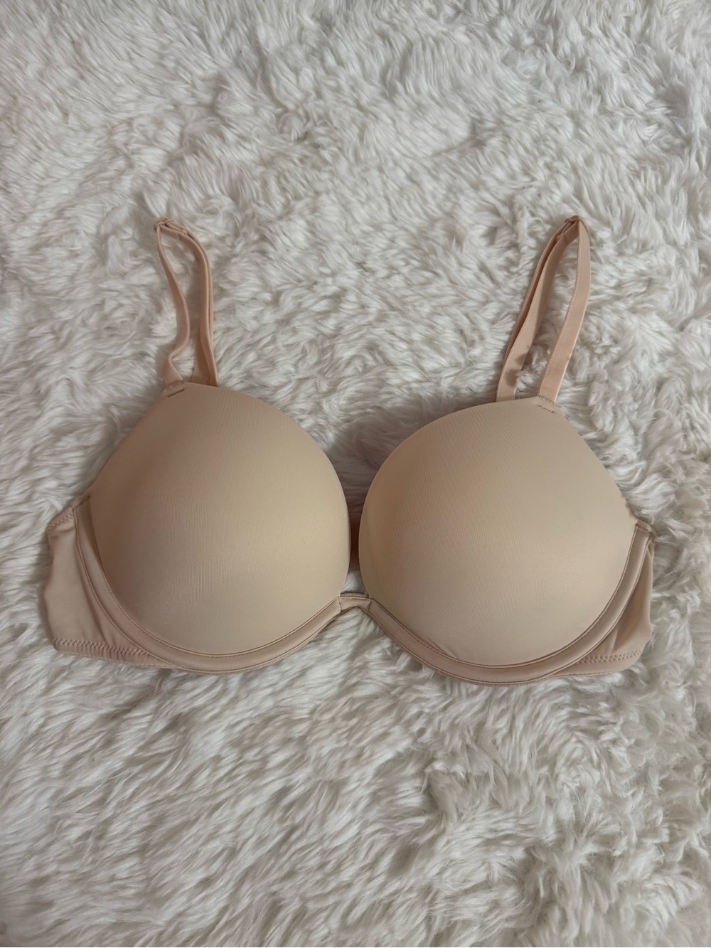 PINK Victoria's Secret Super Push Up Bra in Beige Size 32C
